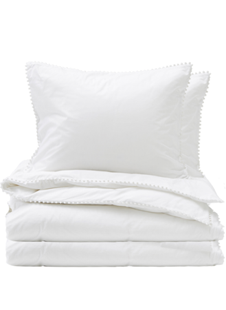 Påslakan set Pom Pom Vit 220x220 cm