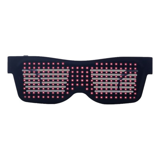 LED Bluetooth Glasögon - Röd