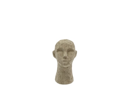 Talvik Figur Huvud 15 cm Ljus olivgrön