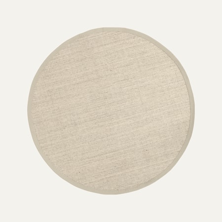 Jenny Matta med ram Ø150 cm Beige