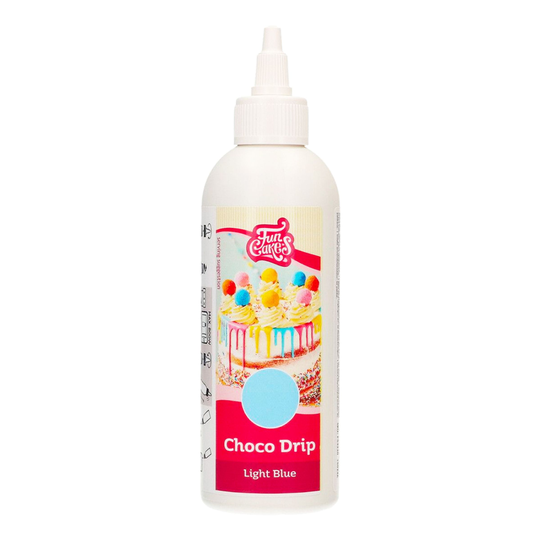 FunCakes Choco Drip Light Blue/Ljusblå - 180 gram