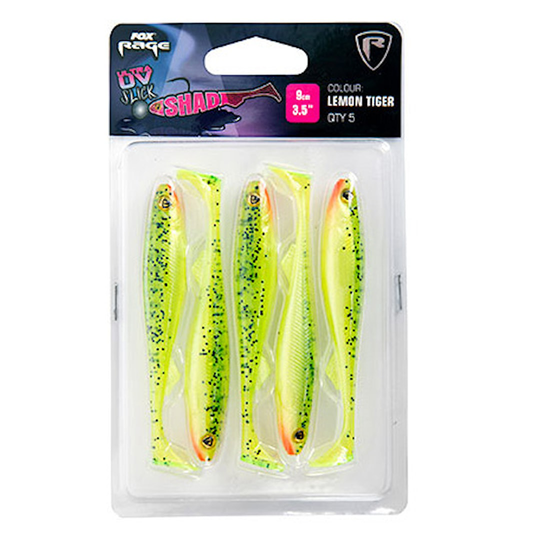 Fox Rage Slick Shad Ultra UV 9 cm jigg 5 st/pkt