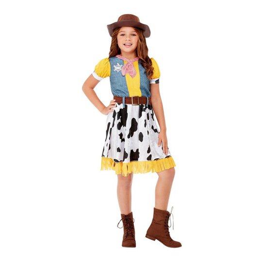 Western Cowgirl Barn Maskeraddräkt - Small