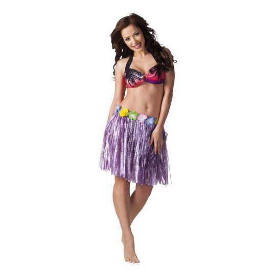 Hawaiikjol Kort Lila - One size