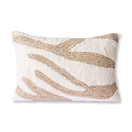 Fluffy Kudde White/Beige 35x55 cm