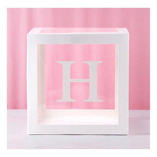 Ballongbox med Bokstav - Bokstav H