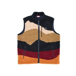 KnowledgeCotton Apparel Teddy Aop Vest - Grs/Vegan