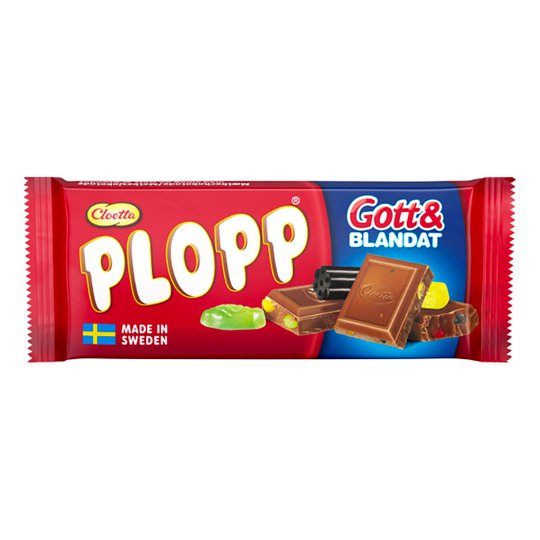 Plopp Mjölkchoklad Gott & Blandat - 75 gram