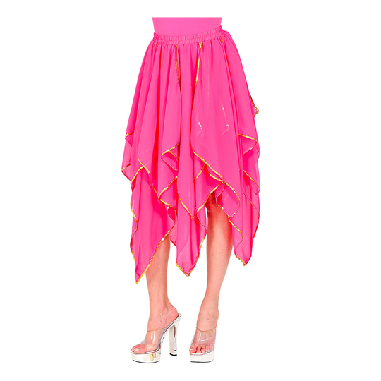 Chiffongkjol Rosa Lång - One size