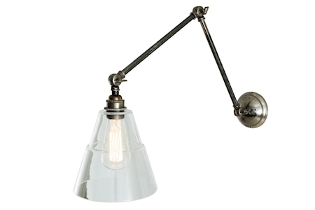 Lyx adjustable poster vägglampa – Antique silver