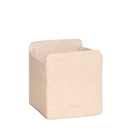 Pennställ Läder Beige