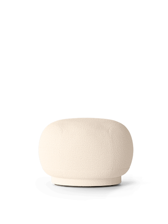 Rico Pouf Wool Boucle - Off-white