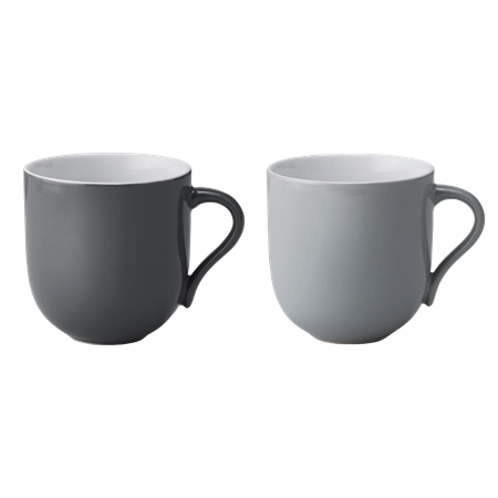 Emma mugg Large - 2 pcs Grå