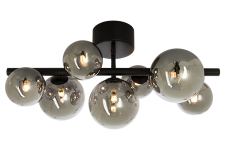 Molekyl Plafond Svart/Rök IP20