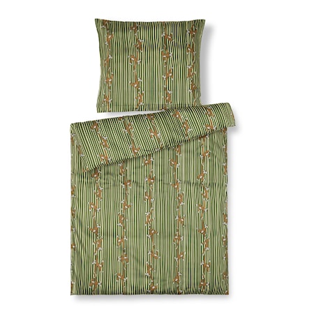 Påslakanset Apa 70x100cm Baby Grön