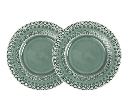 DAISY Desserttallrik Cement 22 cm 2-pack