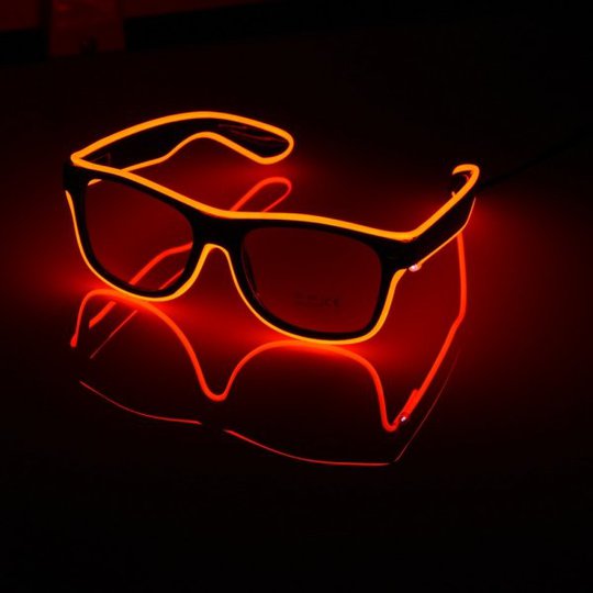 El Wire LED Glasögon - Orange