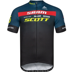 Odlo Stand-Up Collar S/S Full Zip Scott Sram