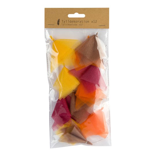 Dekoration i Tyll Flerfärgad - 12-pack