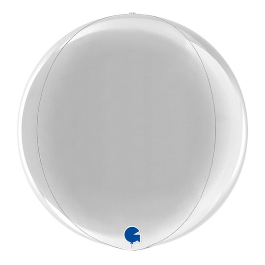 Folieballong Orbz Silver