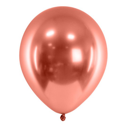 Ballonger Krom Roséguld - 10-pack