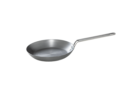 Kolstålspanna med rostfritt handtag, 20cm