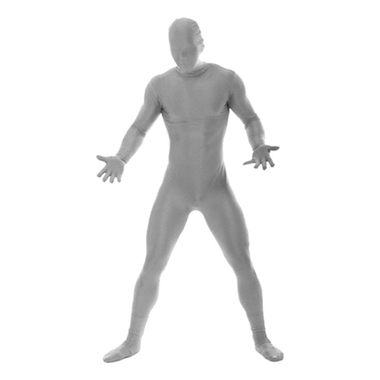 Morphsuit Silver Maskeraddräkt - Large