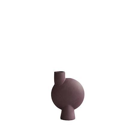 Sphere Vas Bubl Medium 26 cm Röd Mahogny