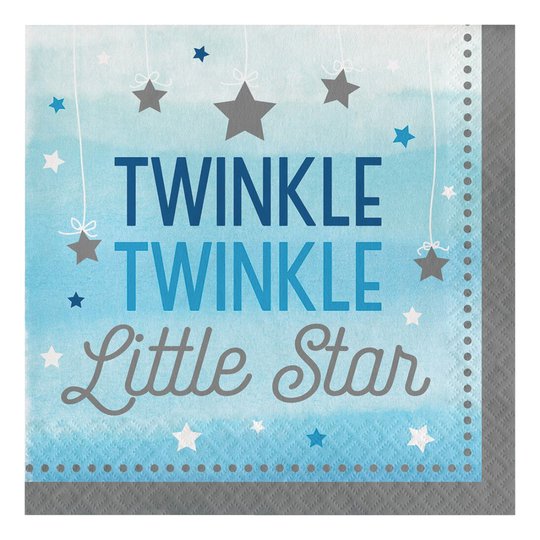 Servetter Little Star Pojke - 16-pack