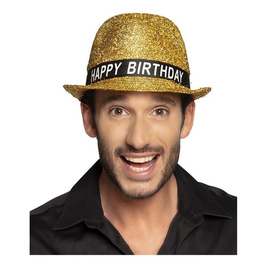 Guldhatt Happy Birthday - One size