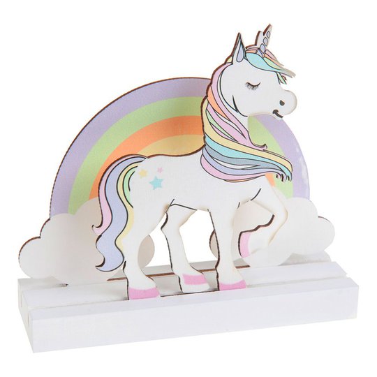 Dekoration i Trä Unicorn - 1-pack