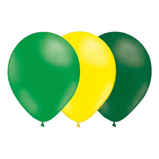Ballongkombo Grön/Ljusgul/Mörkgrön - 15-pack