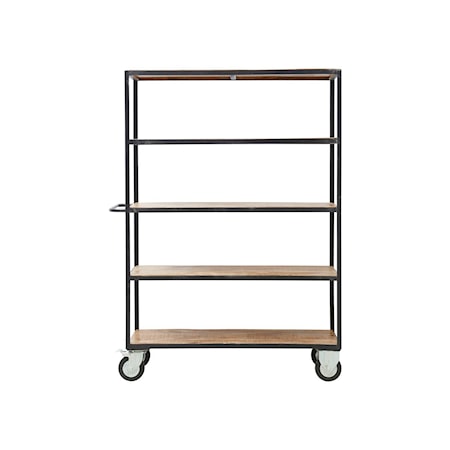 Hyllsystem 4 hjul H175 cm