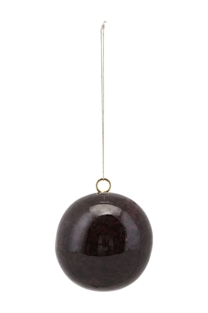 Ornament Effect Ø 6 cm Vinröd