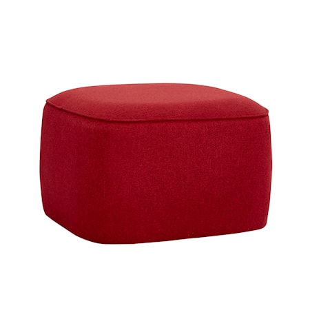 Sittpuff Polyester Röd