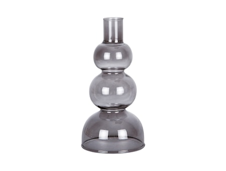 Layered Circles Ljusstake 16 cm Svart