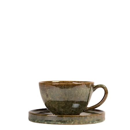 Mugg med fat Jade Grön