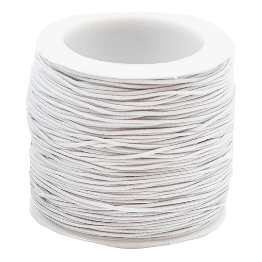 Elastiskt Band på Rulle - Vit