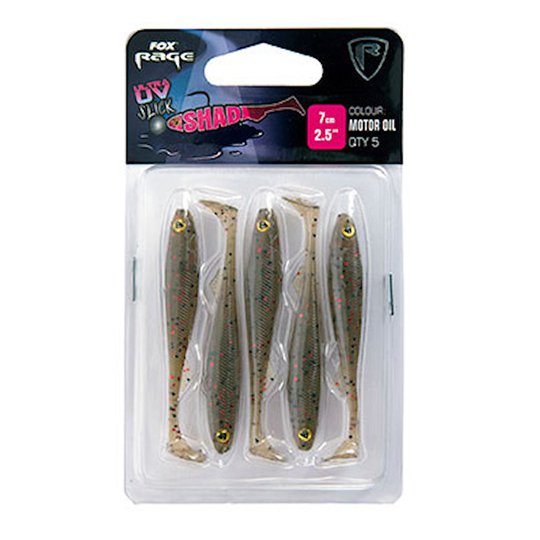 Fox Rage Slick Shad Ultra UV 7 cm jigg 5 st/pkt
