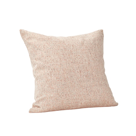 Pude m/fyld, polyester, hvid/orange