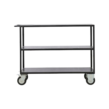 Hyllsystem 4 hjul H98 cm