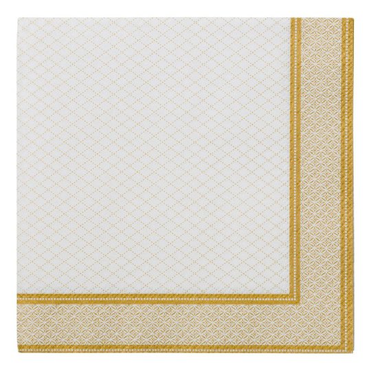 Servetter Vintage Guld/Vit - 20-pack