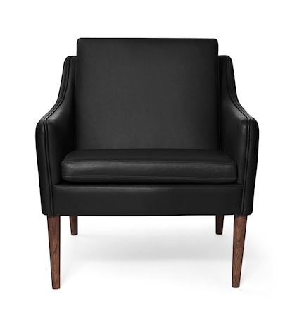 Mr. Olsen Lounge Chair Svart Läder Smoked Ek