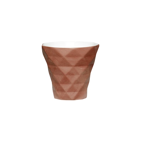 Ljuslykta ø9xh8cm - Brun