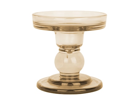Glas Art Ljusstake Beige