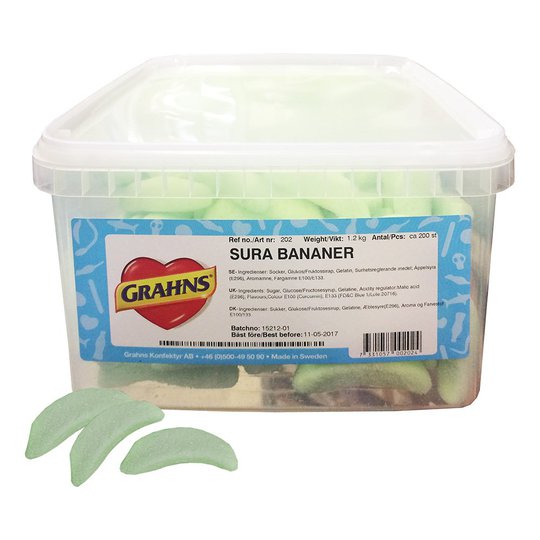 Sura Bananer - 1.2 kg
