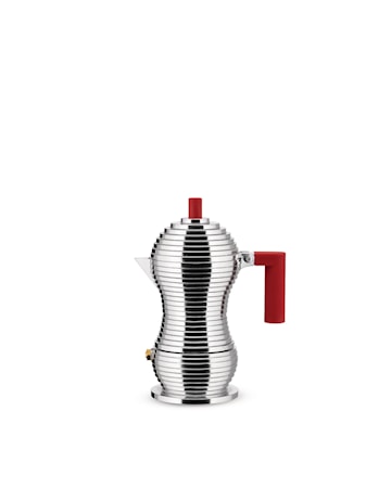 Pulcina Espressobryggare 1 Kopp Aluminium/Röd