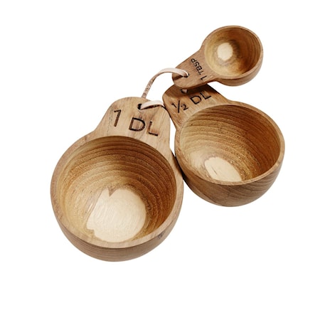 Emma Måttsats 3 st Teak