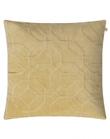 Nandi Kuddfodral Velvet Spicy Gul 50x50cm