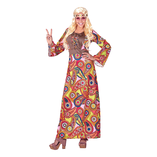 60-tals Hippie Klänning Maskeraddräkt - XX-Large